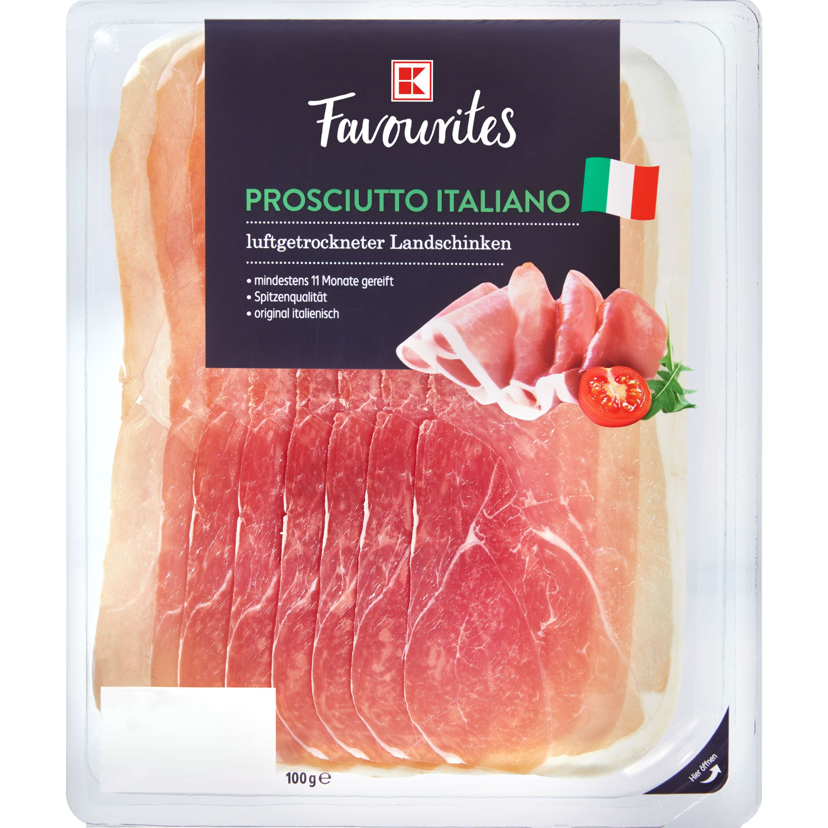 Zobrazit nabídku K-Favourites Proscuitto Italiano šunka sušená na vzduchu