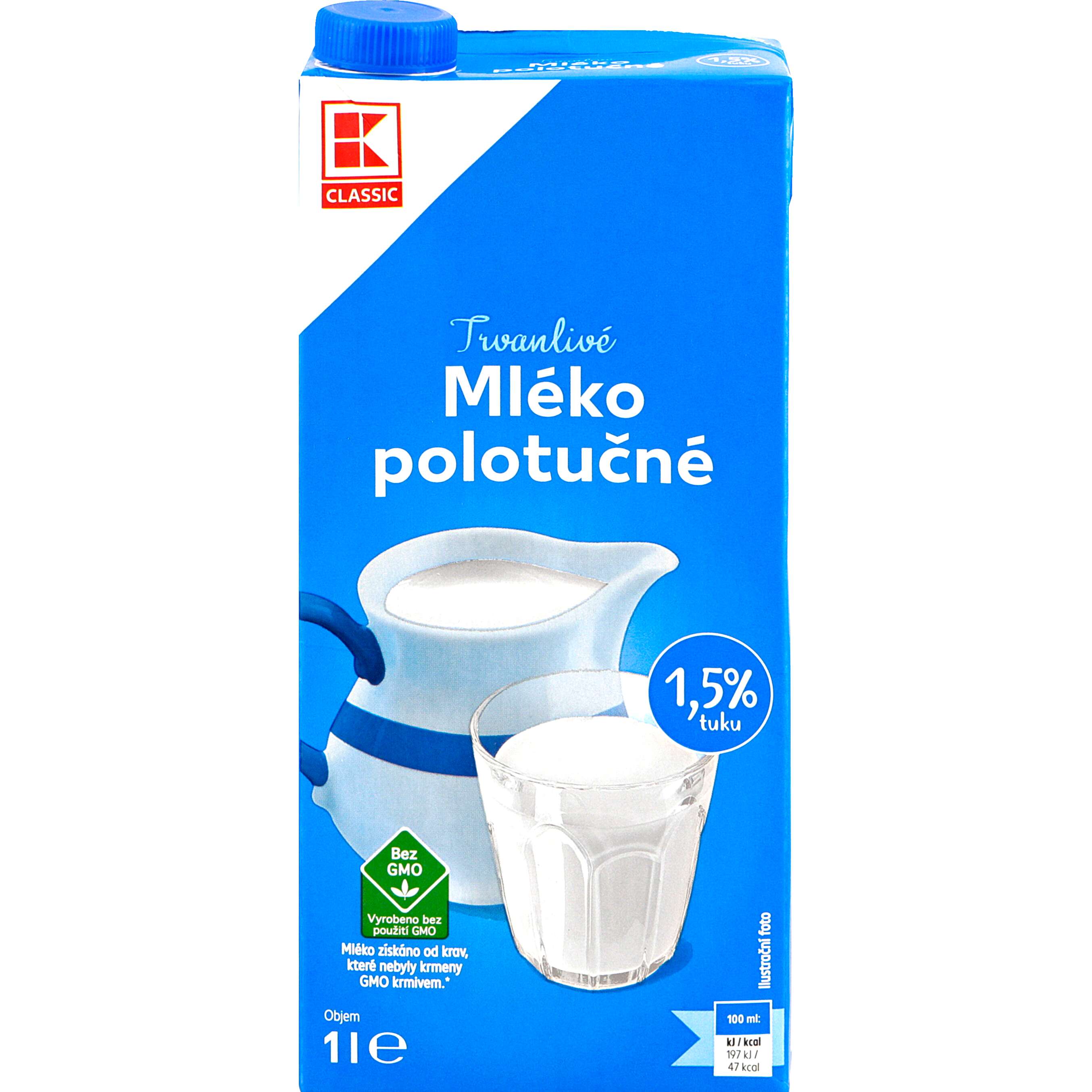 Zobrazit nabídku K-Classic Trvanlivé mléko 1,5 %
