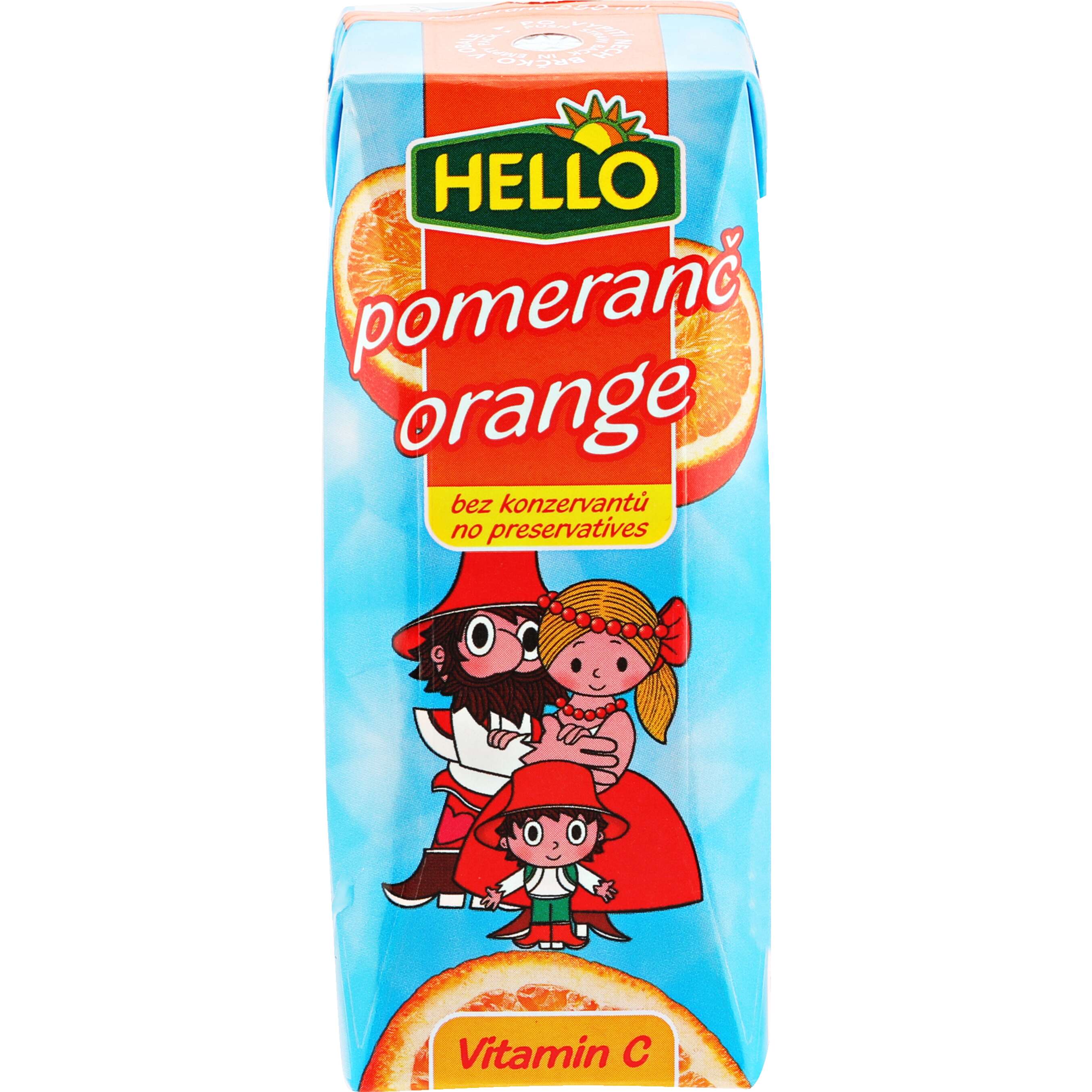 Zobrazit nabídku Hello mini drink Ovocný nápoj pomeranč/lesní jahoda