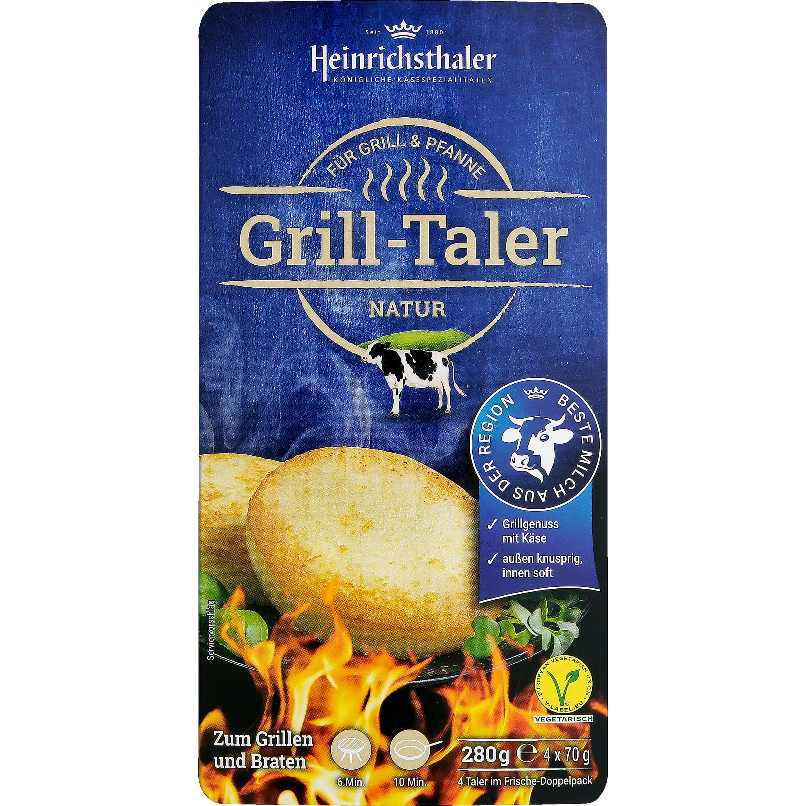 Zobrazit nabídku Heinrichsthaler Grill-taler Přírodní sýrové plátky