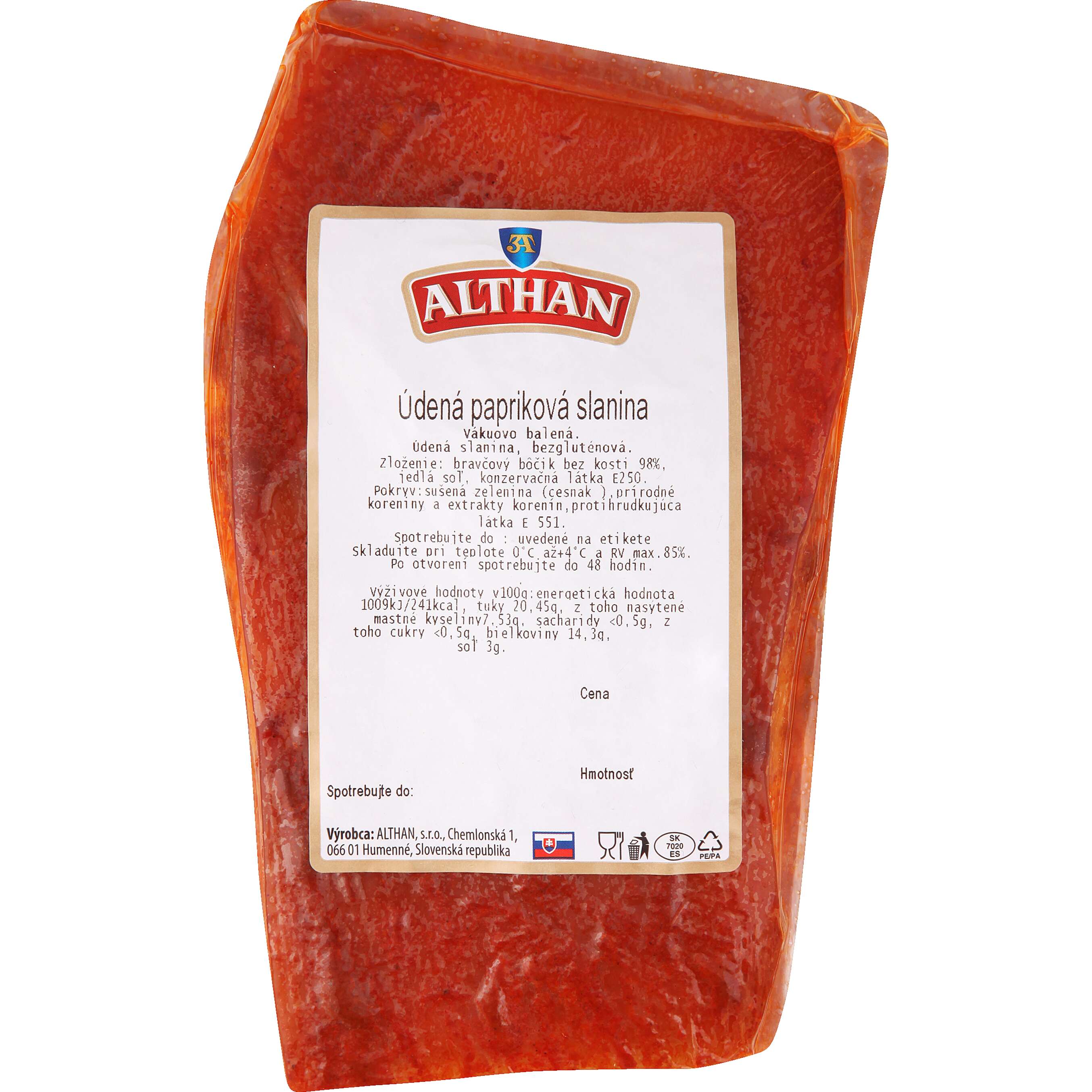 Zobrazenie výrobku Údená papriková slanina 